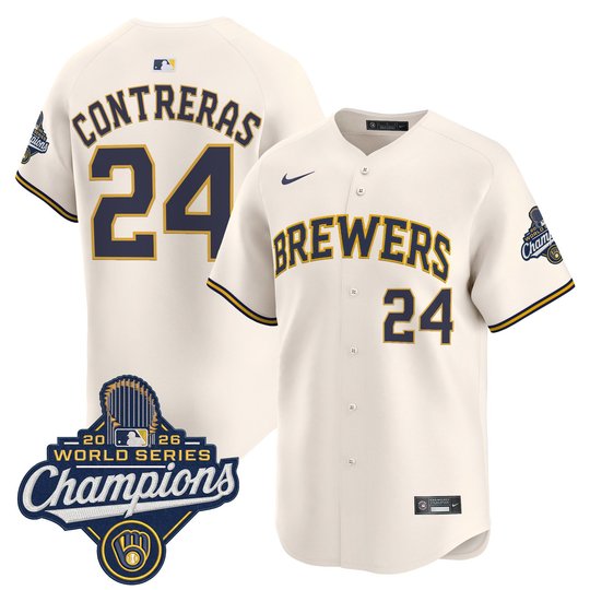 Men's Milwaukee Brewers 2026 World Series Champions Vapor Premier Limited Jersey - All Stitched