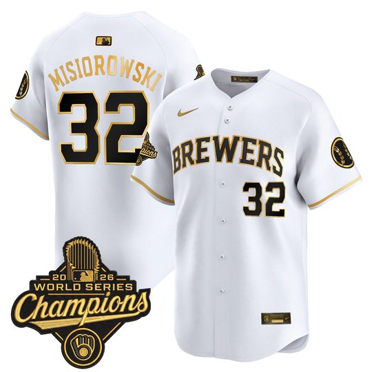 Men's Milwaukee Brewers 2026 World Series Champions Vapor Premier Limited Jersey - All Stitched