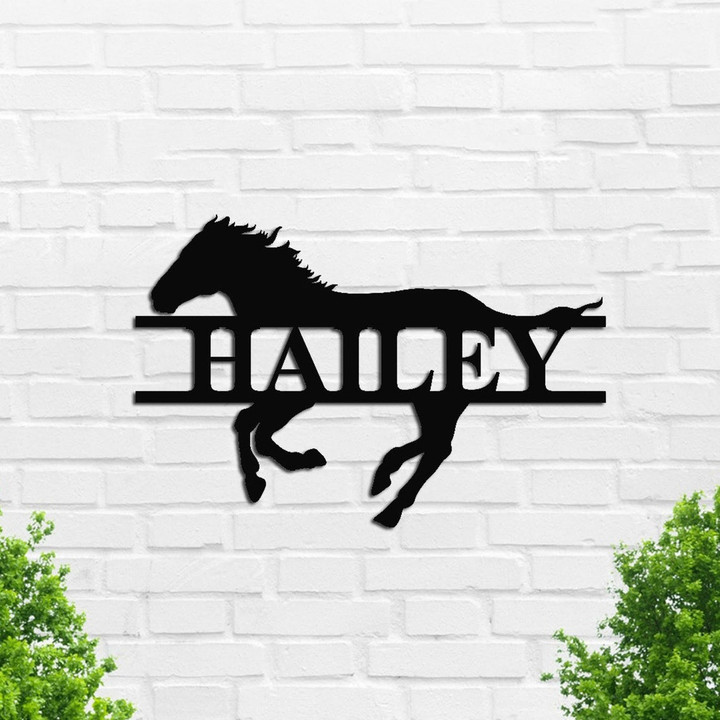 Horse - Personalized Metal Sign