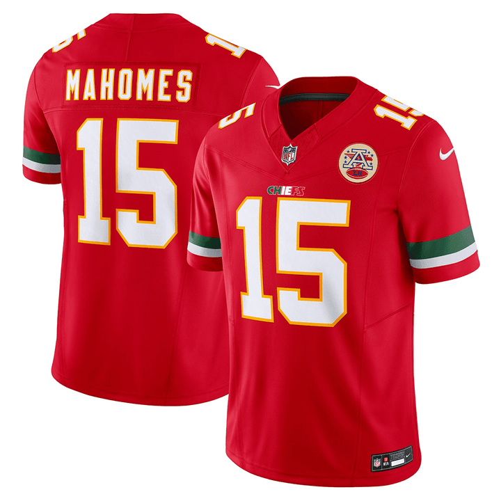 Men’s Kansas City Chiefs Mexico Edition Vapor Limited Jersey - All Stitched