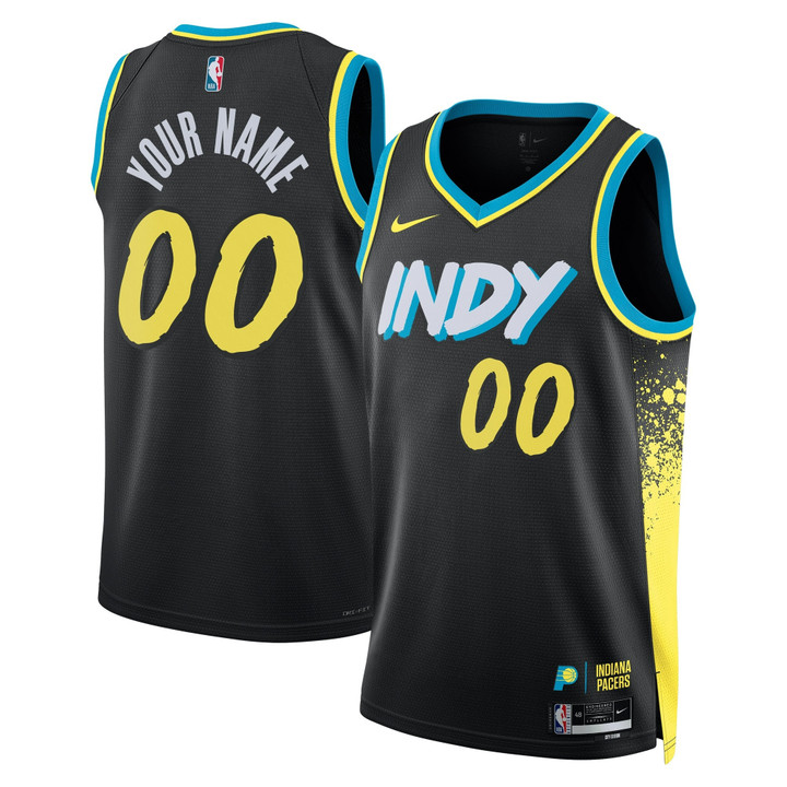 Indiana Pacers 2023/24 Swingman City Edition Custom Jersey - All Stitched