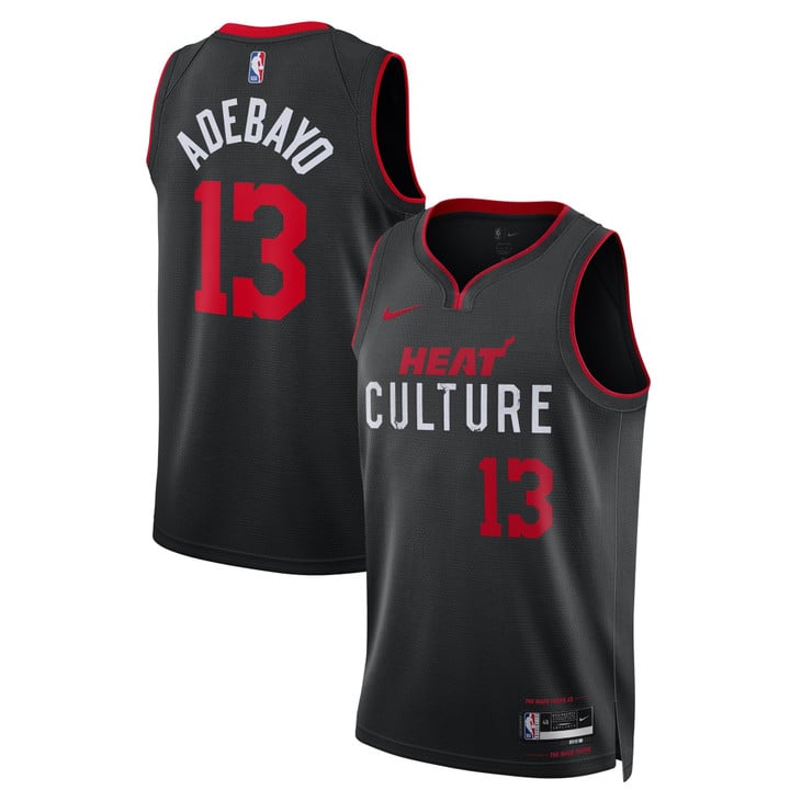 Bam Adebayo Miami Heat 2023/24 Swingman City Edition Jersey - All Stitched