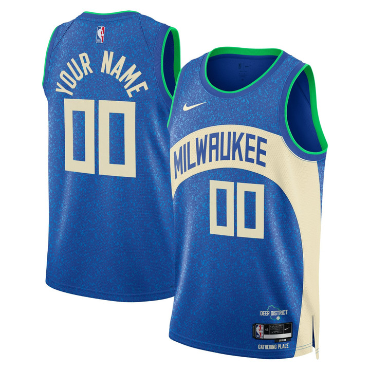 Milwaukee Bucks 2023/24 Swingman City Edition Custom Jersey - All Stitched