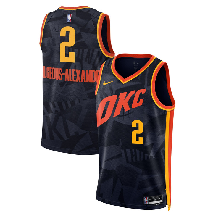 Shai Gilgeous-Alexander Oklahoma City Thunder 2023/24 Swingman City Edition Jersey - All Stitched
