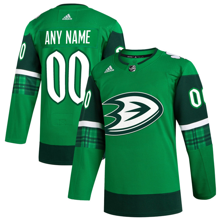 Anaheim Ducks St. Patrick's Day Custom Jersey - All Stitched