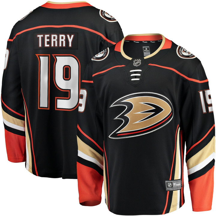 Troy Terry Anaheim Ducks Branded Home Team Breakaway Jersey - All Stitched