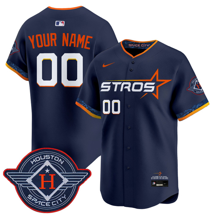Houston Astros 2025 City Connect Vapor Premier Limited Custom Jersey - All Stitched