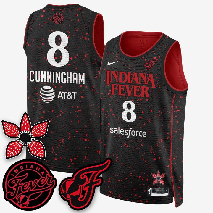 Indiana Fever Stranger Things Victory Jersey - Swingman Edition - All Stitched