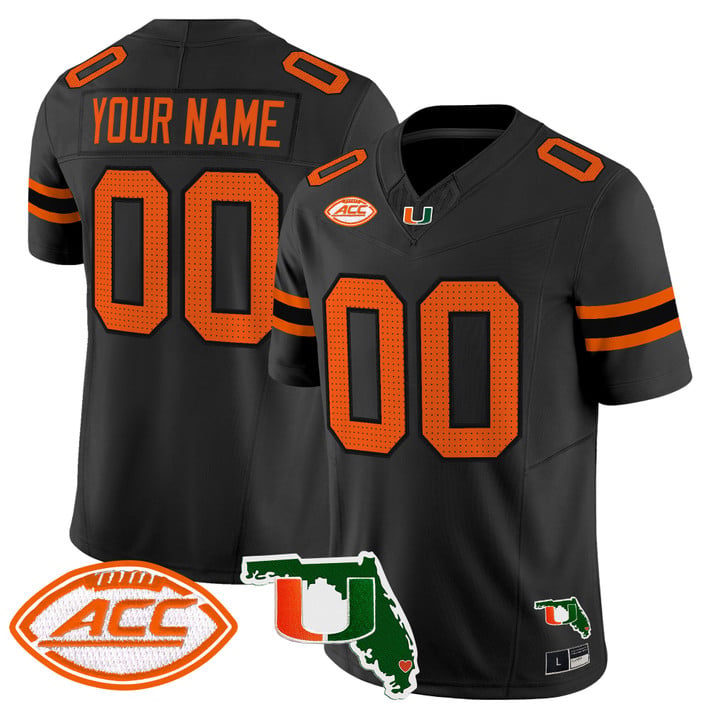 Miami Hurricanes 2026 Florida Patch Vapor Limited Custom Jersey - All Stitched