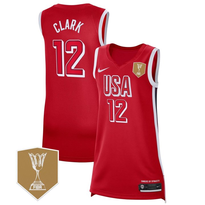 Caitlin Clark FIBA World Cup Jersey - All Stitched