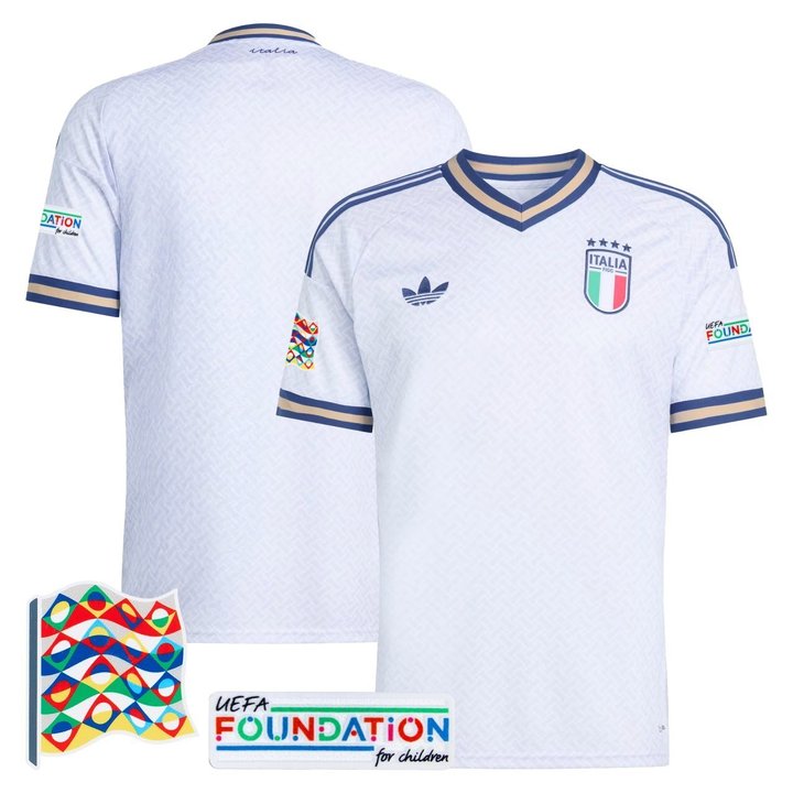 Men's 2026/27 Italy Away - UEFA Foundation Patches Jersey
