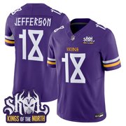 Men's Minnesota Vikings Norse Heritage Edition Kings Of The North Patch Vapor Limited Jersey - All Stitched
