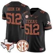 Men's Texas Longhorns 2026 State Map & SEC Patch Vapor Limited Jersey - All Stitched
