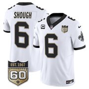 Tyler Shough New Orleans Saints 60th Anniversary Patch Jersey - All Stitched