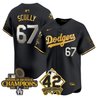 Men's Dodgers 2024 World Series Champions & Jackie Robinson Patch Vapor Premier Limited Jersey - All Stitched