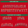 Green Red Split Mexico Flag Custom Baseball Jersey