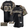 Black Alternate Camo Tree USA Flag Custom Baseball Jersey