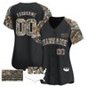 Black Alternate Camo Tree USA Flag Custom Baseball Jersey