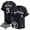 Men's Dodgers 2025 LA Gothic Style Patch Vapor Premier Limited Jersey - All Stitched