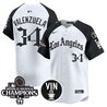 Men's Dodgers 2025 LA Gothic Style Patch Vapor Premier Limited Jersey - All Stitched
