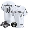 Men's Dodgers 2025 LA Gothic Style Patch Vapor Premier Limited Jersey - All Stitched