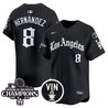 Men's Dodgers 2025 LA Gothic Style Patch Vapor Premier Limited Jersey - All Stitched