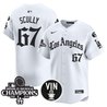 Men's Dodgers 2025 LA Gothic Style Patch Vapor Premier Limited Jersey - All Stitched