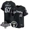 Men's Dodgers 2025 LA Gothic Style Patch Vapor Premier Limited Jersey - All Stitched