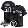 Men's Dodgers 2025 LA Gothic Style Patch Vapor Premier Limited Jersey - All Stitched