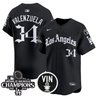 Men's Dodgers 2025 LA Gothic Style Patch Vapor Premier Limited Jersey - All Stitched
