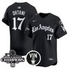 Men's Dodgers 2025 LA Gothic Style Patch Vapor Premier Limited Jersey - All Stitched