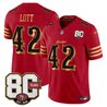 Men's San Francisco 49ers 80th Anniversary Patch Vapor Limited Jersey - Rivalries Edition - All Stitched