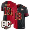 Men's San Francisco 49ers 80th Anniversary Patch Vapor Limited Jersey - Rivalries Edition - All Stitched