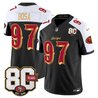 Men's San Francisco 49ers 80th Anniversary Patch Vapor Limited Jersey - Rivalries Edition - All Stitched