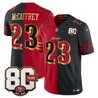 Men's San Francisco 49ers 80th Anniversary Patch Vapor Limited Jersey - Rivalries Edition - All Stitched