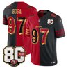 Men's San Francisco 49ers 80th Anniversary Patch Vapor Limited Jersey - Rivalries Edition - All Stitched