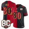 Men's San Francisco 49ers 80th Anniversary Patch Vapor Limited Jersey - Rivalries Edition - All Stitched