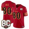 Men's San Francisco 49ers 80th Anniversary Patch Vapor Limited Jersey - Rivalries Edition - All Stitched