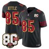 Men's San Francisco 49ers 80th Anniversary Patch Vapor Limited Jersey - Rivalries Edition - All Stitched