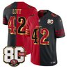 Men's San Francisco 49ers 80th Anniversary Patch Vapor Limited Jersey - Rivalries Edition - All Stitched