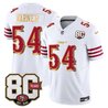 Men's San Francisco 49ers 80th Anniversary Patch Vapor Limited Jersey - Rivalries Edition - All Stitched