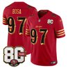 Men's San Francisco 49ers 80th Anniversary Patch Vapor Limited Jersey - Rivalries Edition - All Stitched