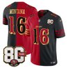 Men's San Francisco 49ers 80th Anniversary Patch Vapor Limited Jersey - Rivalries Edition - All Stitched