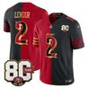 Men's San Francisco 49ers 80th Anniversary Patch Vapor Limited Jersey - Rivalries Edition - All Stitched