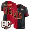 Men's San Francisco 49ers 80th Anniversary Patch Vapor Limited Jersey - Rivalries Edition - All Stitched
