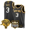 Men's New York Knicks 2026 Finals Swingman Jersey - 250 America Patch - All Stitched