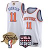 Men's New York Knicks 2026 Finals Swingman Jersey - 250 America Patch - All Stitched
