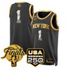 Men's New York Knicks 2026 Finals Swingman Jersey - 250 America Patch - All Stitched