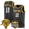 Men's New York Knicks 2026 Finals Swingman Jersey - 250 America Patch - All Stitched