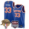 Men's New York Knicks 2026 Finals Swingman Jersey - 250 America Patch - All Stitched